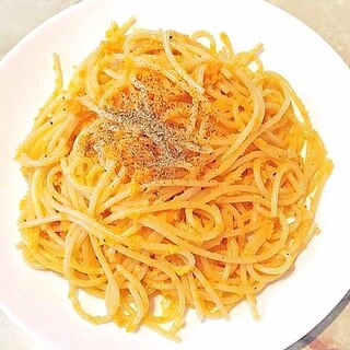 肉なし！おろし人参のクリーム風パスタ♪